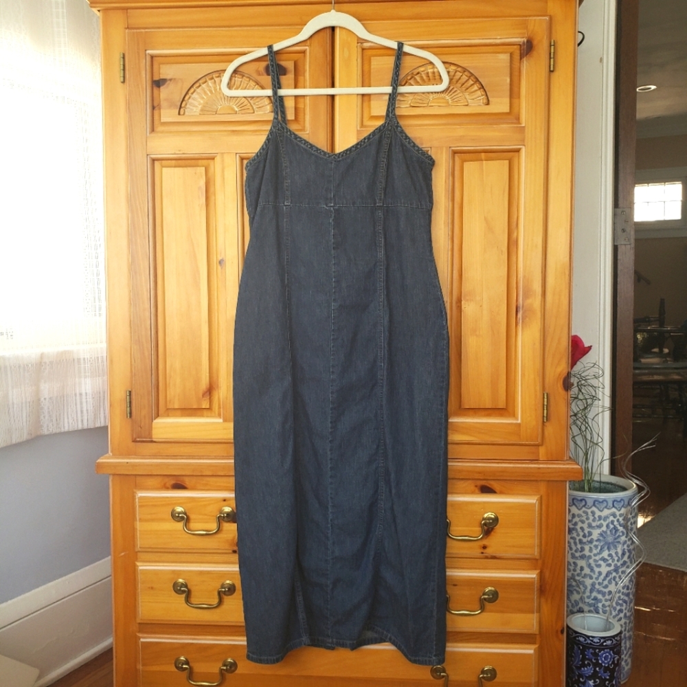 Y2K Denim Midi Dress, size M
